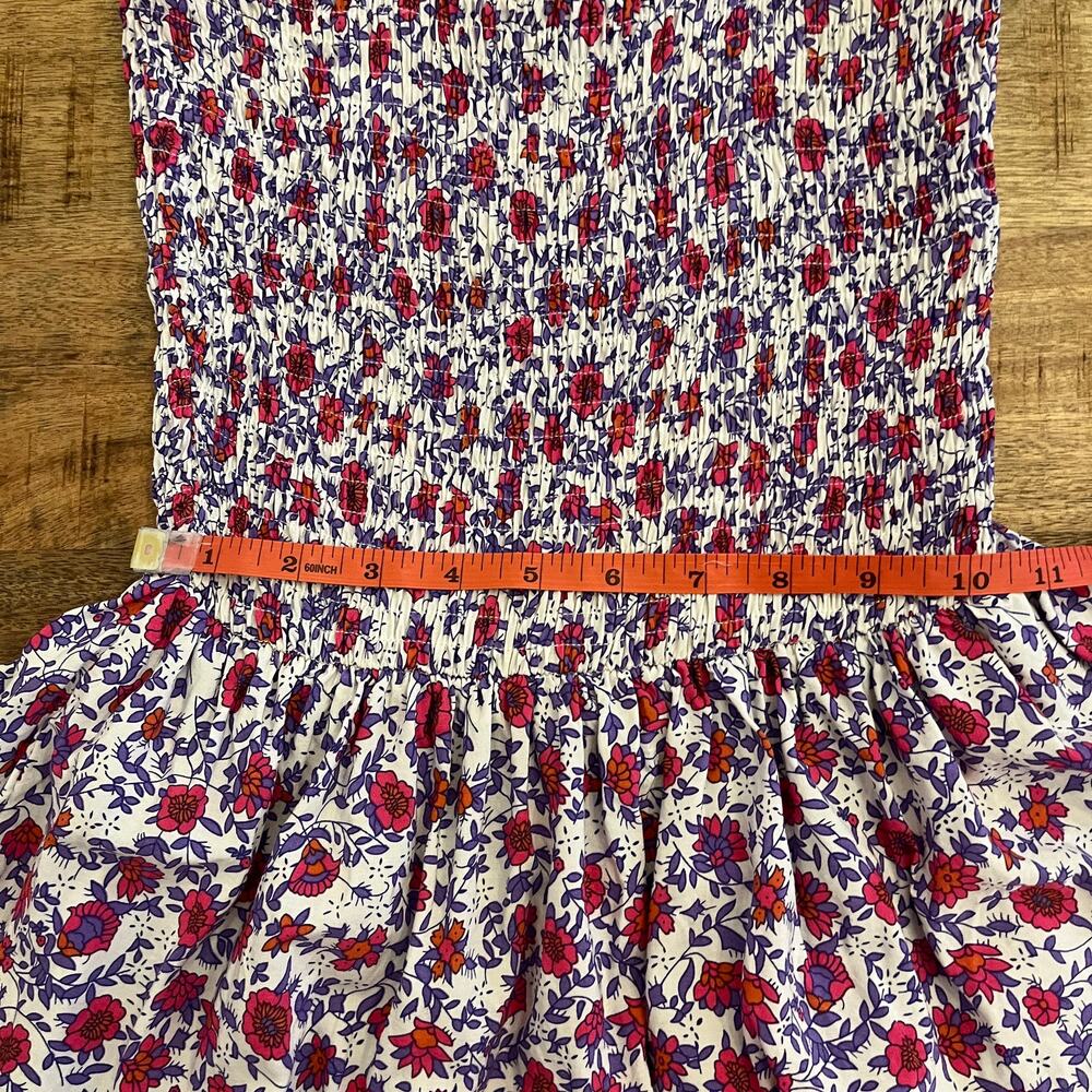 Abel the Label Anthropologie Maxi Dress S Pink Floral Tiered Smocked Cottagecore - Picture 11 of 12